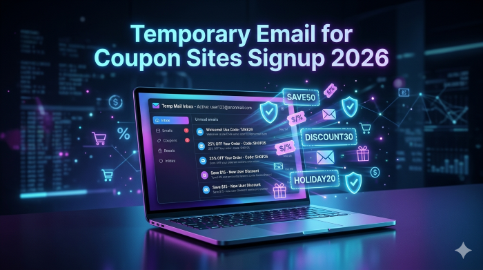 Temporary email for coupon sites signup 2026