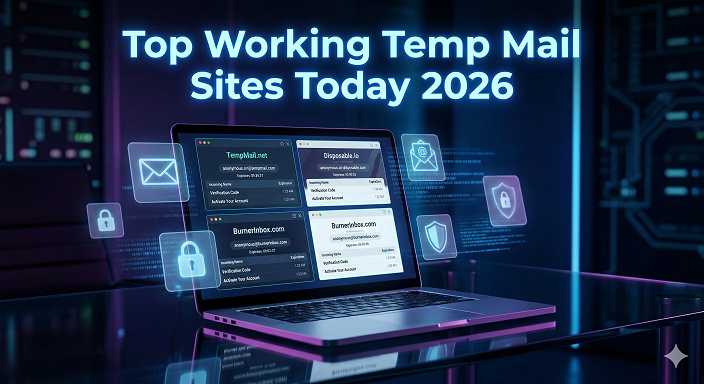 Top working temp mail sites today 2026