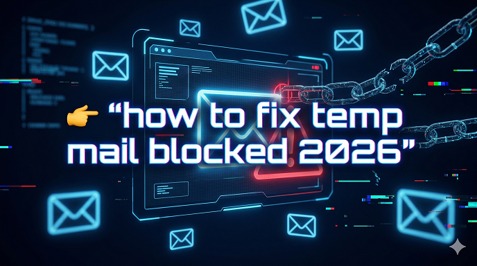 How to fix temp mail blocked 2026