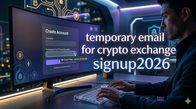Temporary email for crypto exchange signup 2026