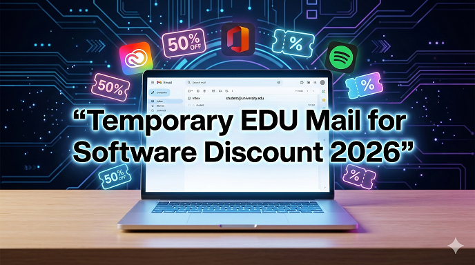 Temporary edu mail for software discount 2026
