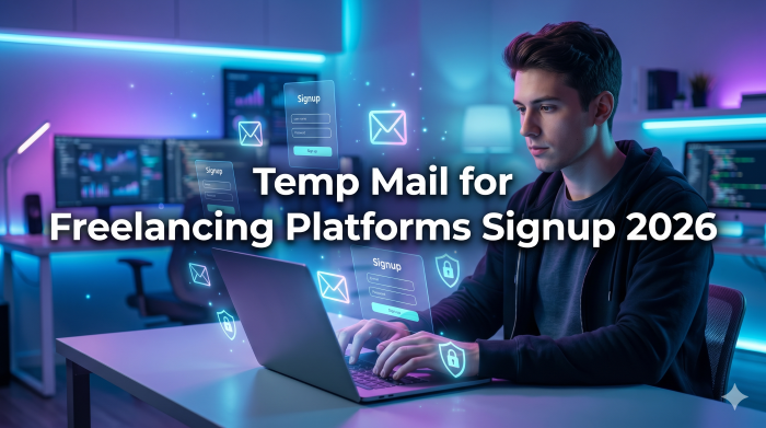 Temp mail for freelancing platforms signup 2026