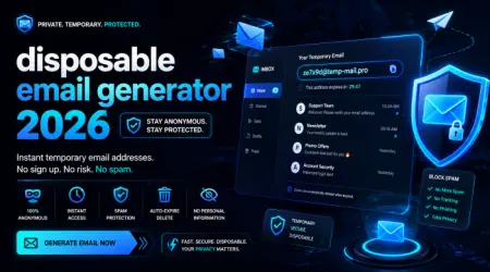 Disposable email generator 2026