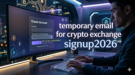 Temporary email for crypto exchange signup 2026
