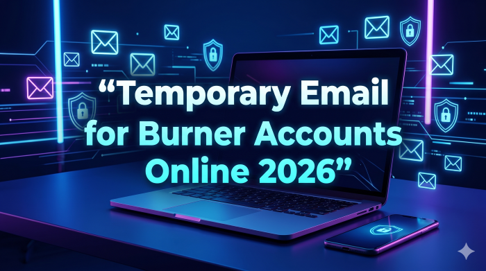 Temporary email for burner accounts online 2026