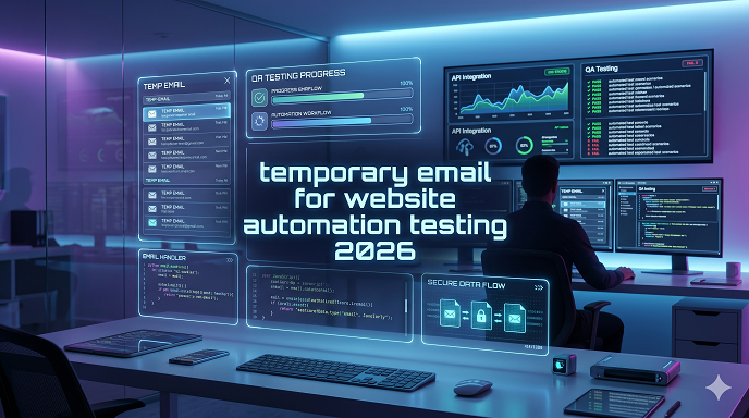 Temporary email for website automation testing 2026