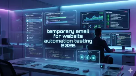 Temporary email for website automation testing 2026