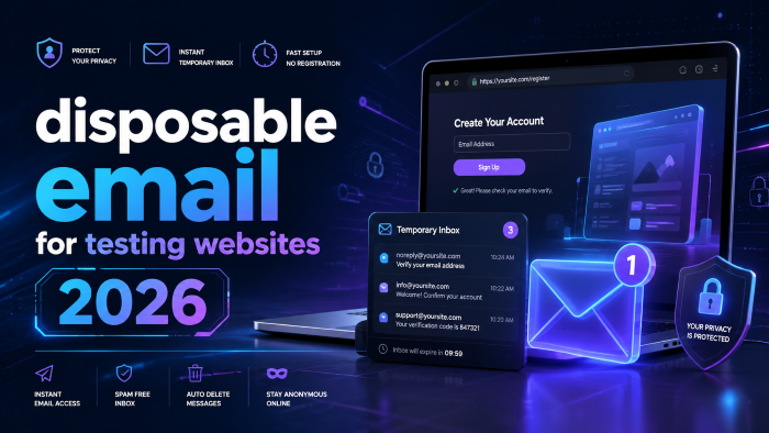 Disposable email for testing websites 2026